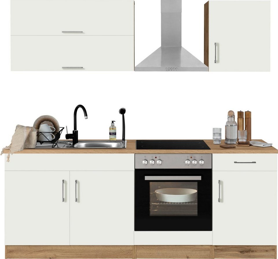 HELD MÖBEL Küchenzeile Colmar, ohne E-Geräte, Breite 210 cm, Wahlweise mit  Aufbauservice