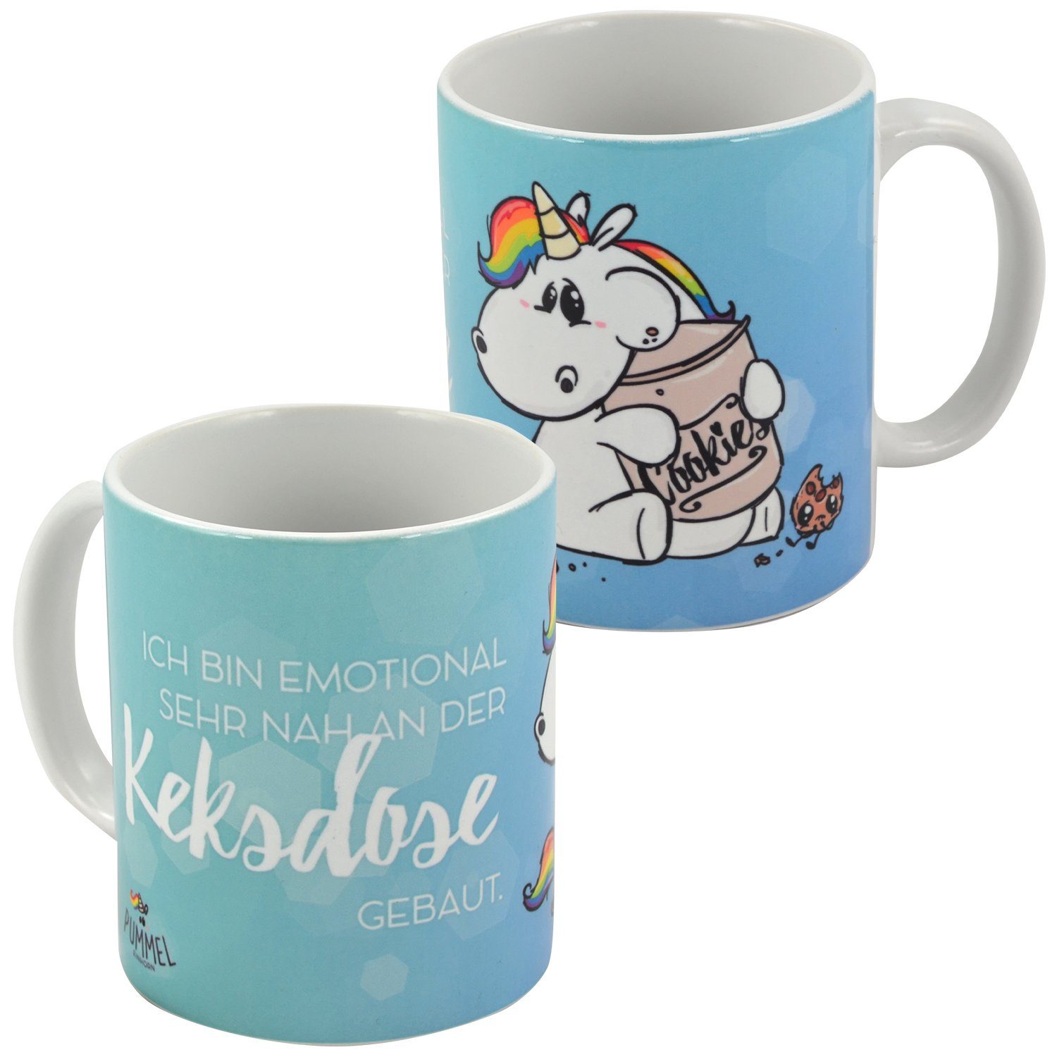 United Labels® Tasse Pummel & Friends Tasse - Ich bin emotional... aus Keramik 320 ml, Keramik