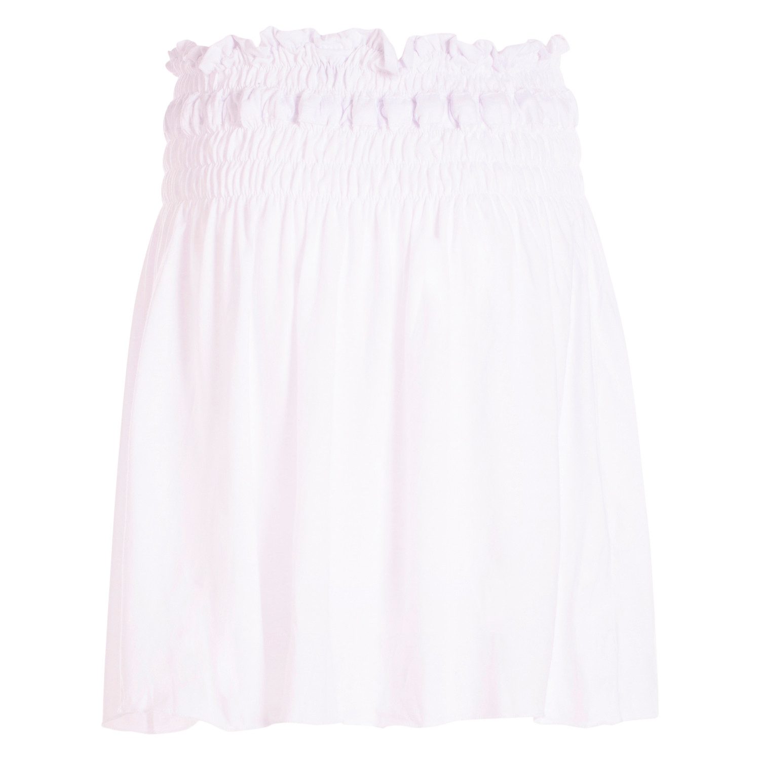 Vishes A-Linien-Rock Damen Rock knielang Basic-Rock Baumwoll-Rock Einfarbig günstig online kaufen