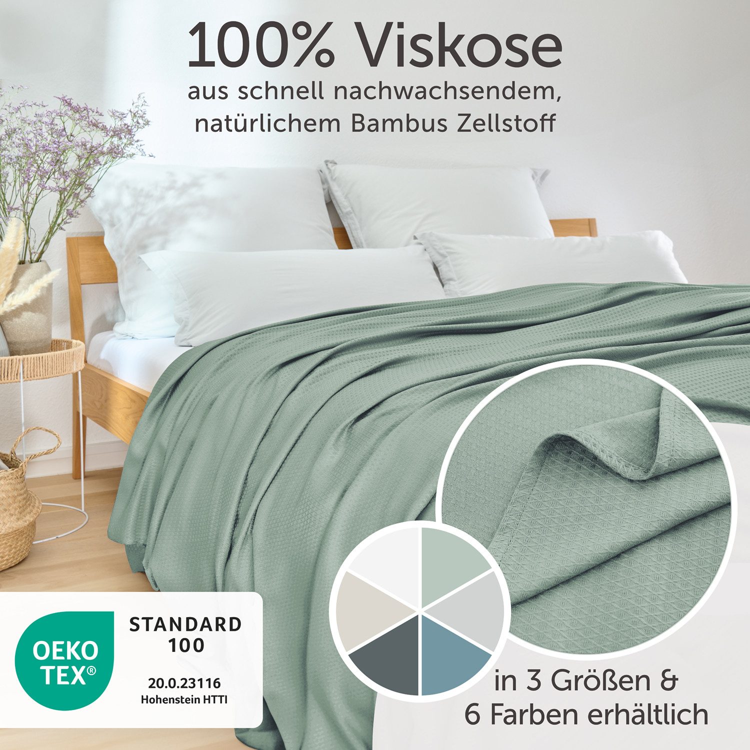 Blumtal Microfaserbettdecke Kühldecke Sommerdecke Bambus, selbstkühlende günstig online kaufen