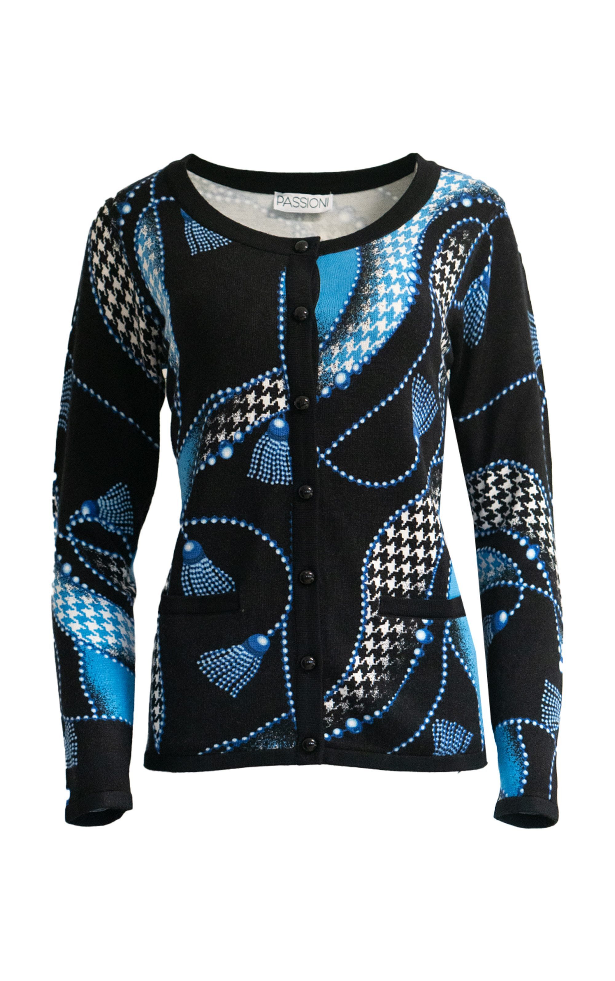 Passioni Cardigan Twinset mit Hahnentrittmuster günstig online kaufen