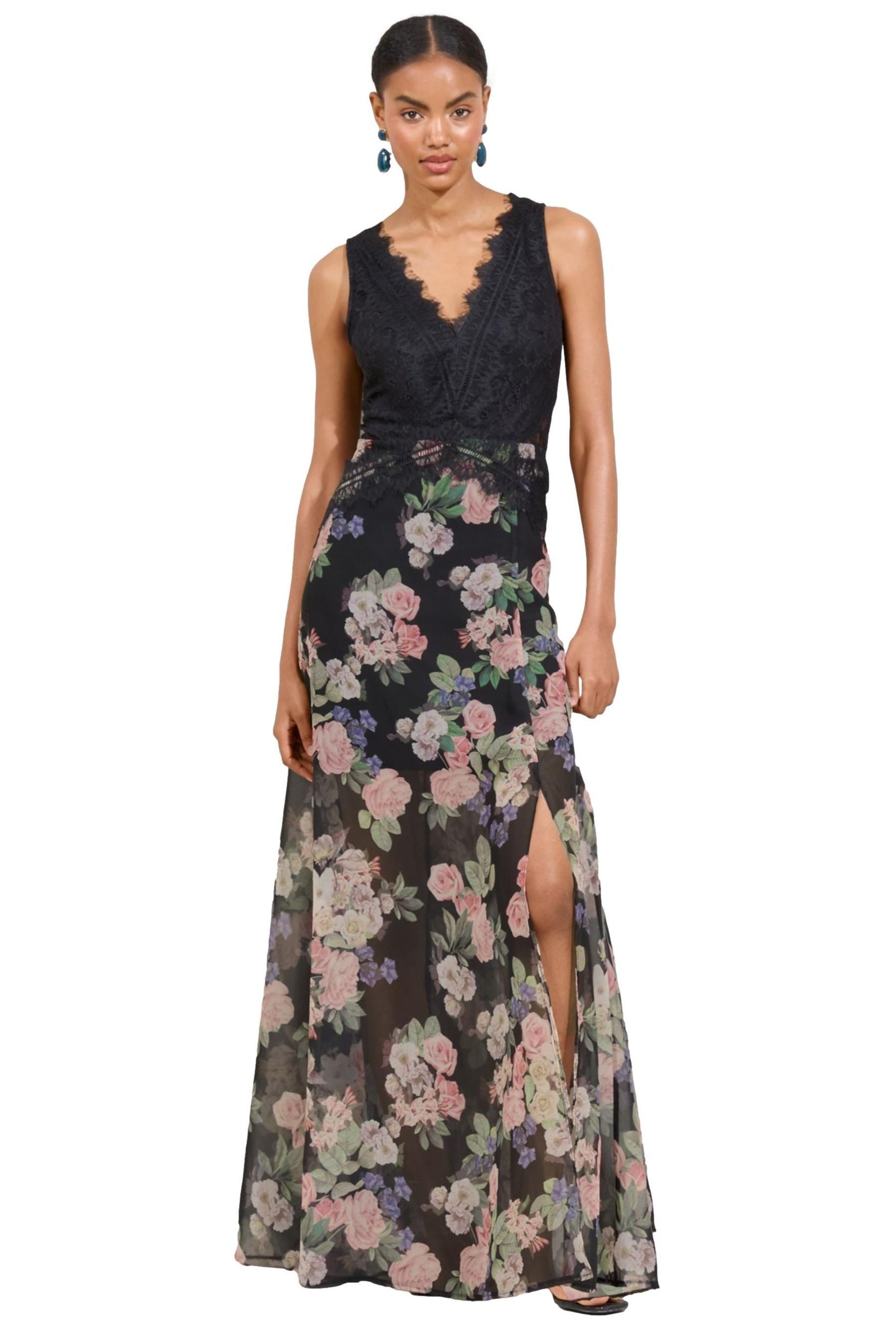 LIPSY Maxikleid Lipsy Maxikleid mit V-Ausschnitt, Regular (1-tlg) günstig online kaufen