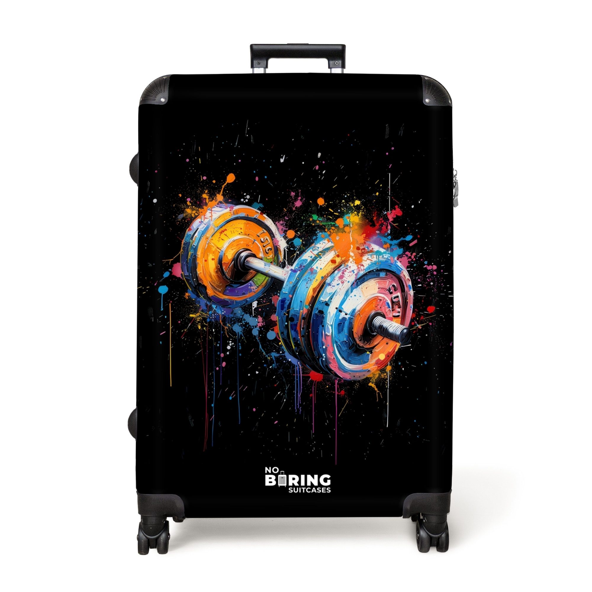 NoBoringSuitcases.com© Hartschalen-Trolley Hantel mit Graffiti 77 günstig online kaufen