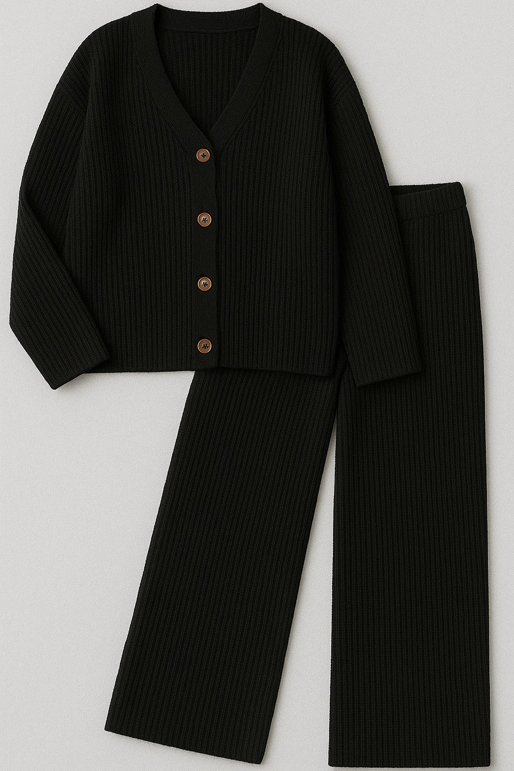 OriginalYou Cardigan Damen Strick-Set Oversize Jacke & Strickhose günstig online kaufen