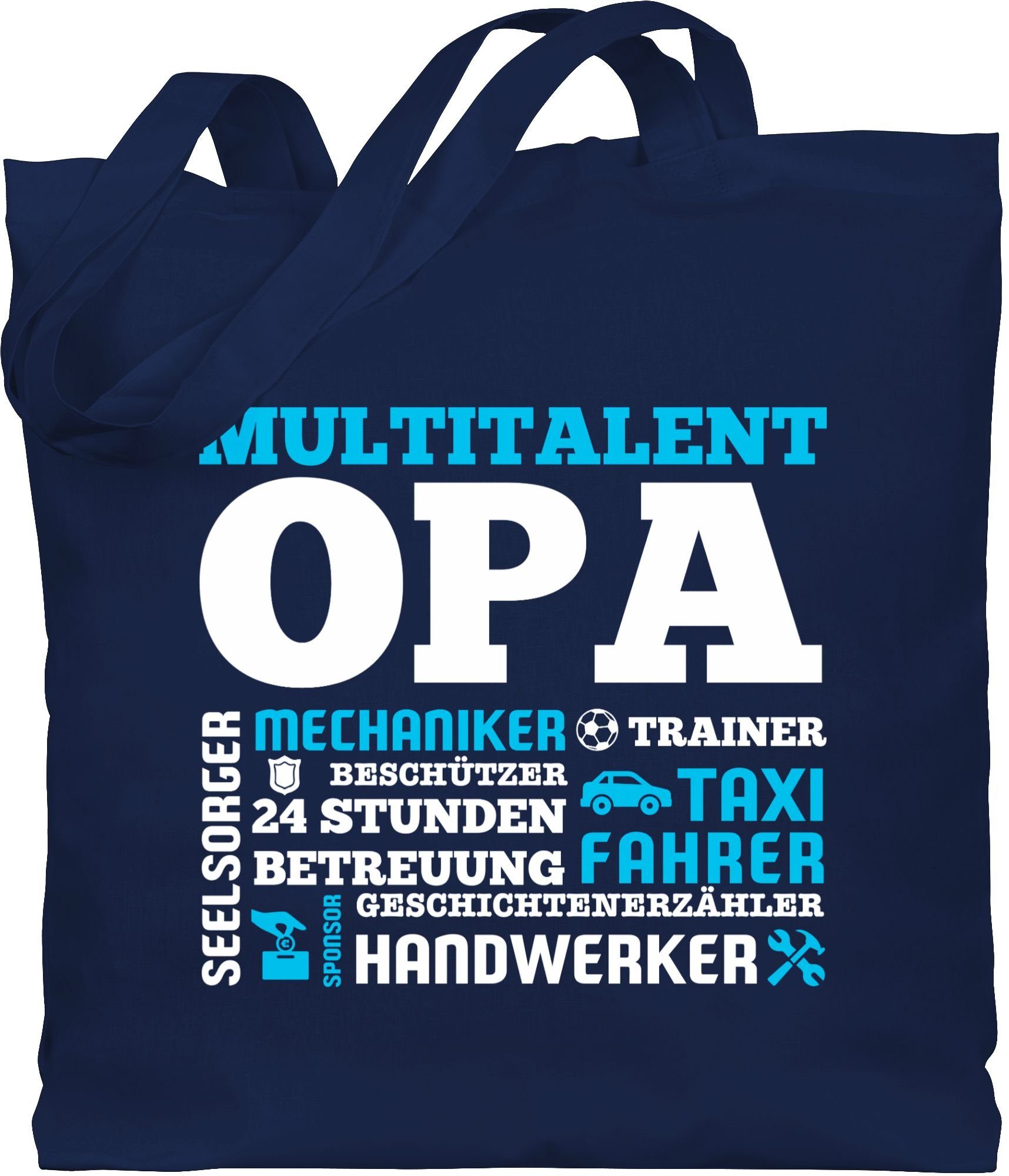 Shirtracer Umhängetasche Multitalent Opa, Opa Geschenke 1 Navy Blau