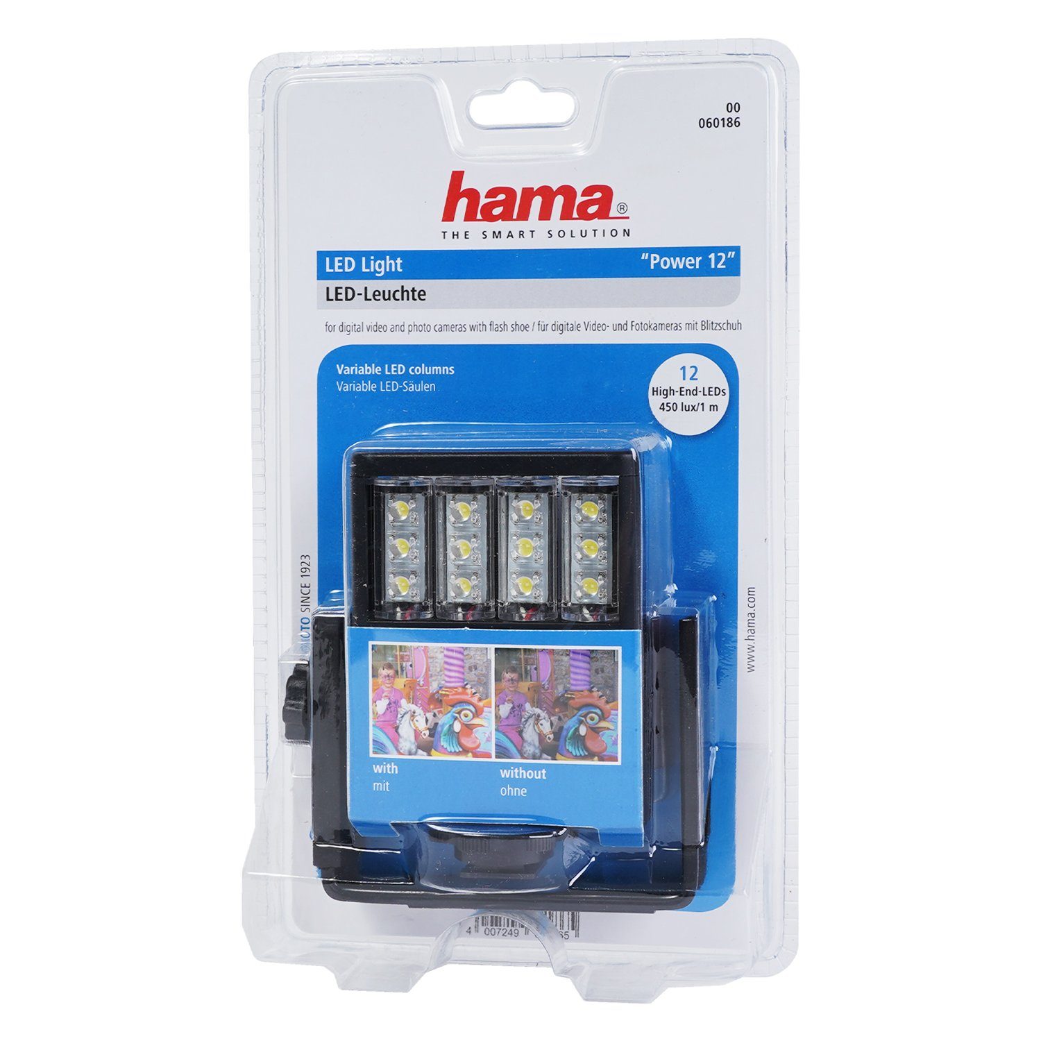 Hama LED Panel Flächen-Lampe Video-Leuchte Foto-Licht Blitzgerät, (Kamera-Licht) – Bild 5 von 5