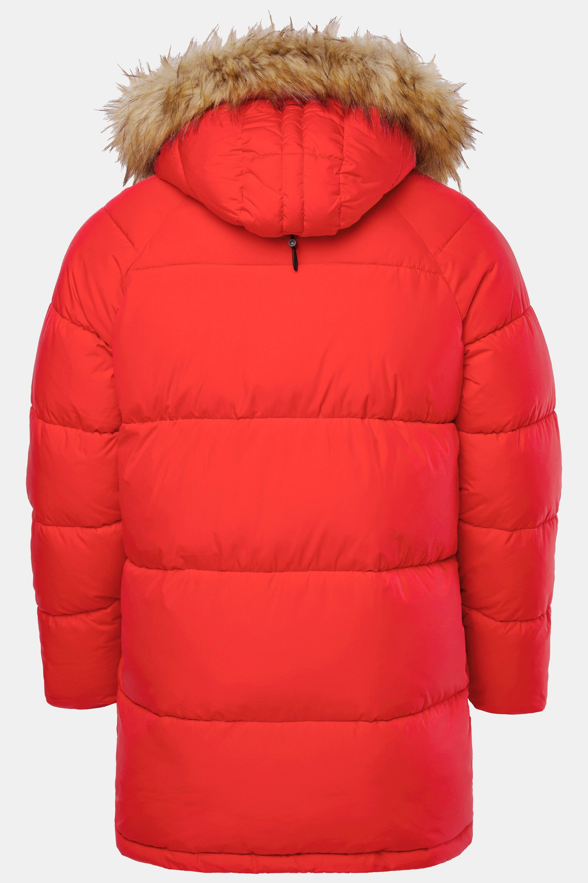 JP1880 Parka Stepp-Parka Kapuze Kunstfellbesatz Badges