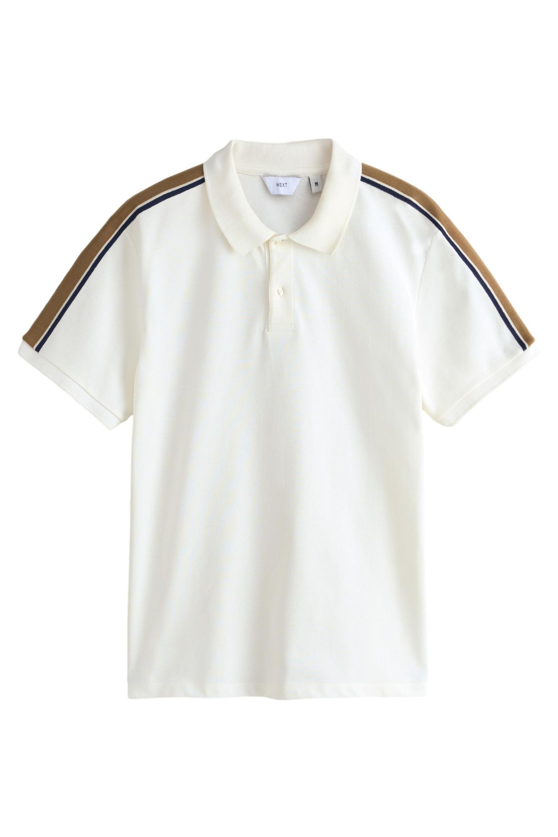 Poloshirt Piqué-Poloshirt mit Armstreifen