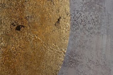 KUNSTLOFT Gemälde Moon Phases 80x80 cm, Leinwandbild 100% HANDGEMALT Wandbild Wohnzimmer