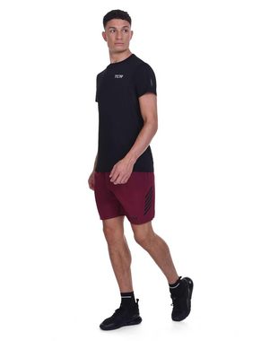 TCA Trainingsshorts TCA Herren Laufshorts Taschen Leichtgewicht Rot (1-tlg)