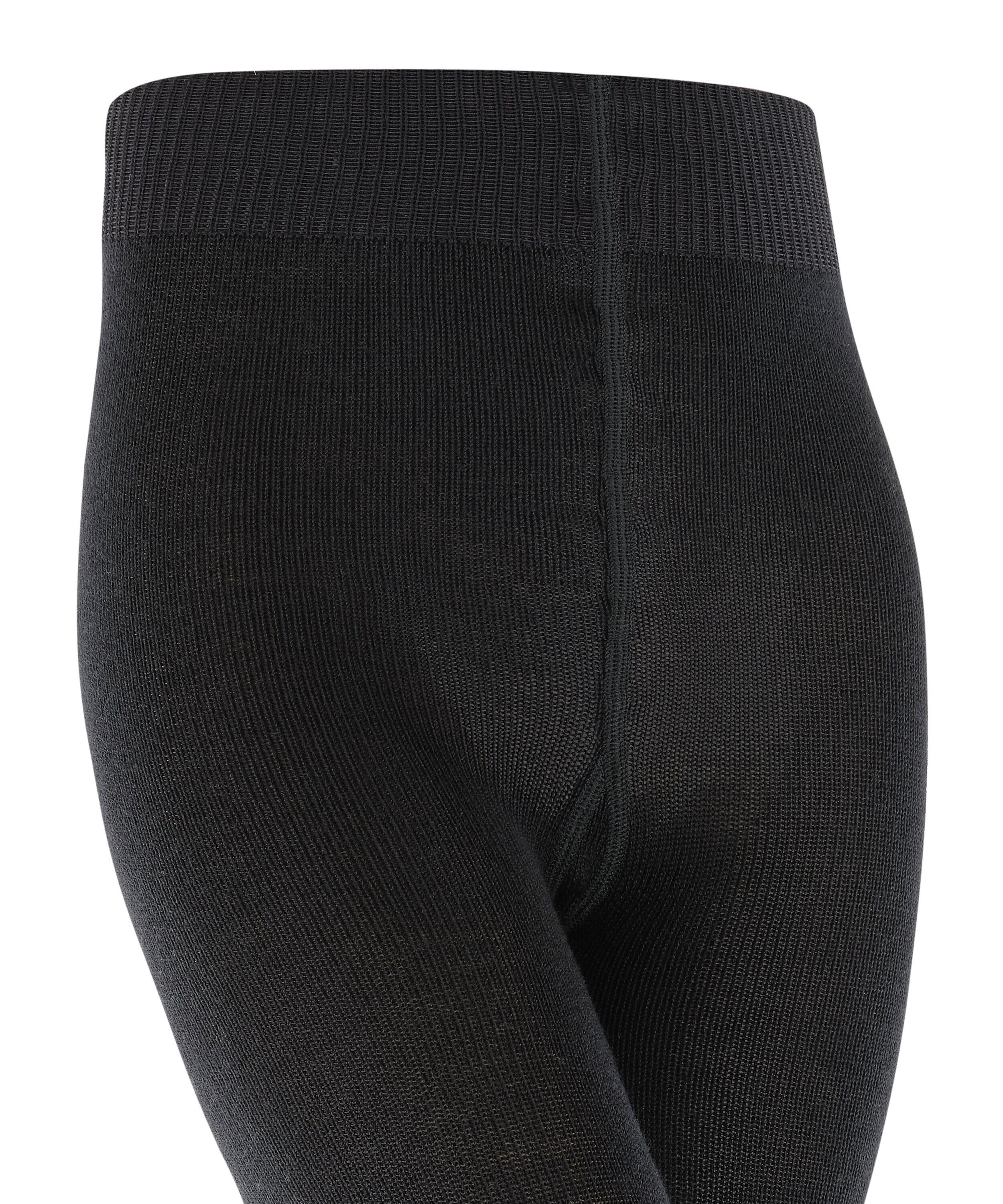 verstärkten Belastungszonen black Strickstrumpfhose Comfort mit (3000) FALKE St) (1 Wool