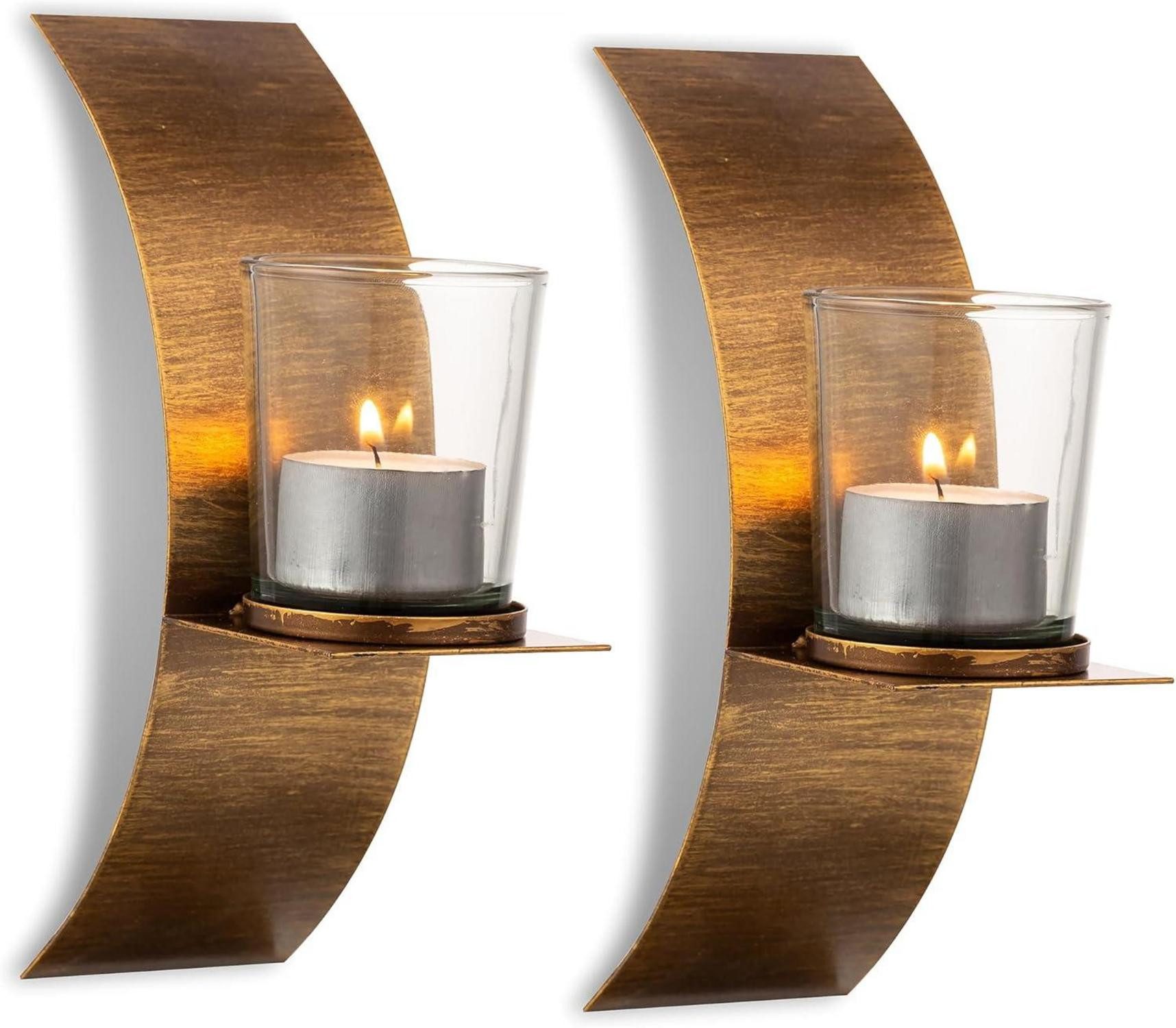 LuxusKollektion Dekohänger Kerzenständer Wand Gold Bronze günstig online kaufen