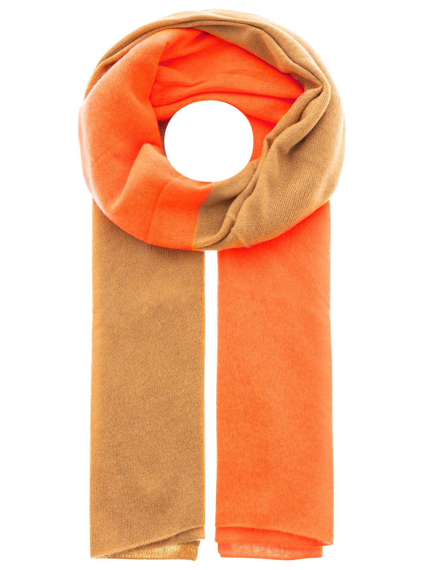 Zwillingsherz Strickschal 100% XXL Kaschmir Schal "Zweifarbig"