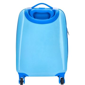 TheTrueC Trolley TheTrueC Kinder Trolley Hartschale Rennauto blau