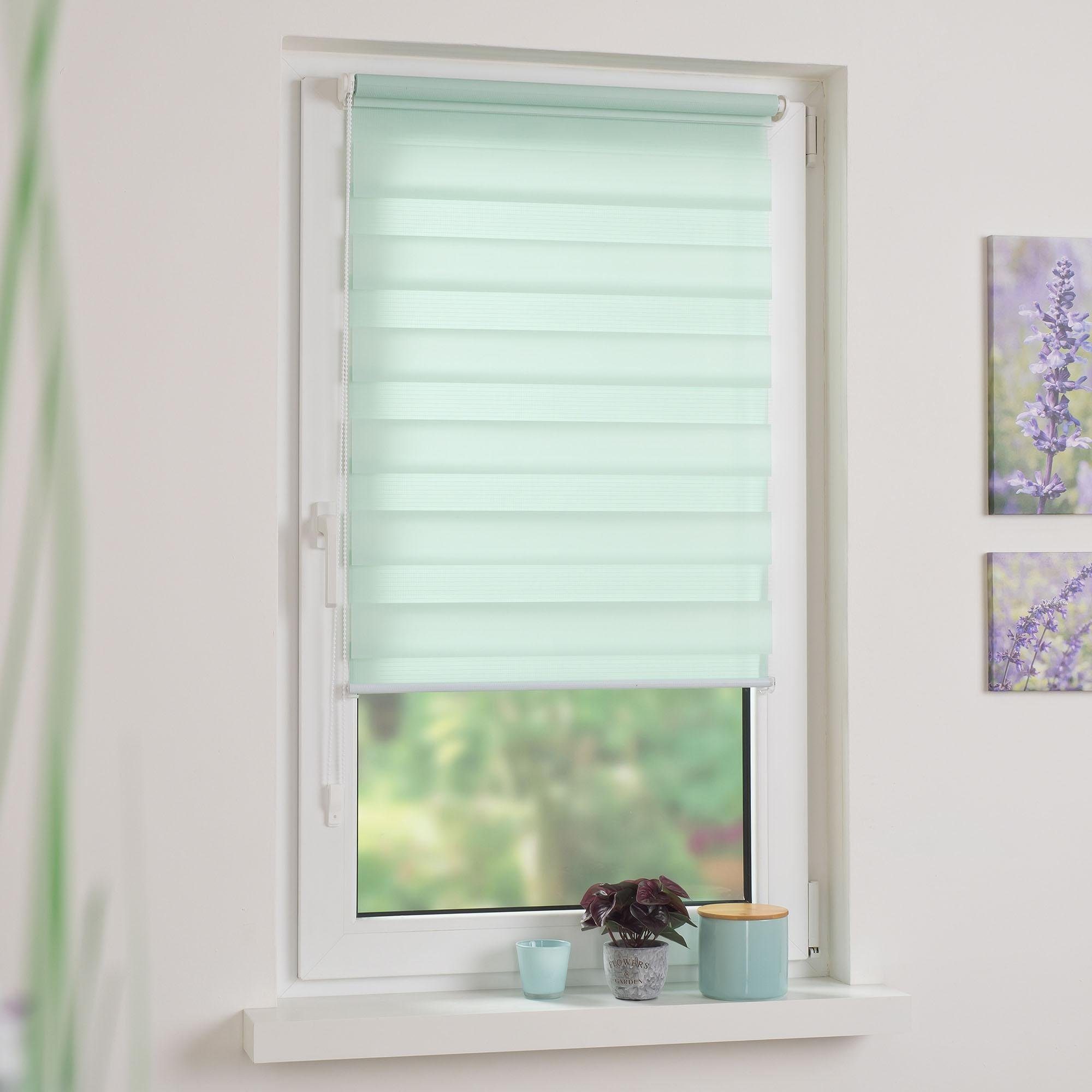 Doppelrollo Klemmfix-Duo-Rollo, Liedeco, Lichtschutz, ohne Bohren, günstig online kaufen