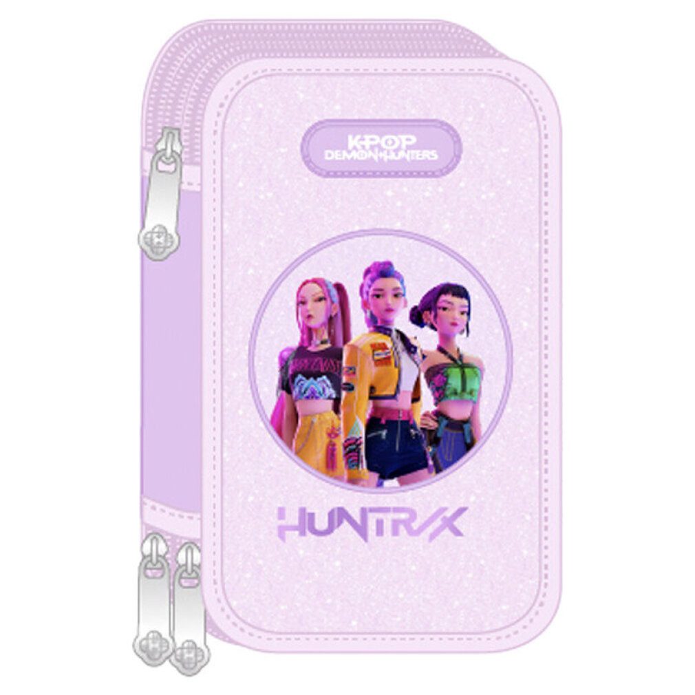 safta Federmäppchen Demon Hunters Kpop Iconic 3-fach Federmäppchen 37 Stück
