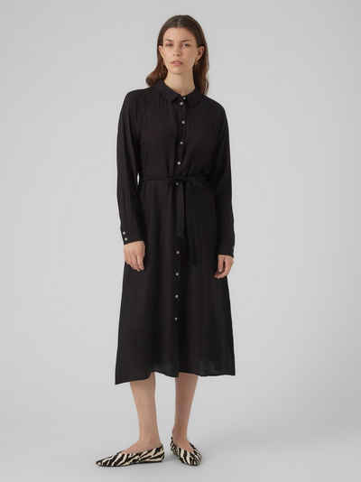 Vero Moda Hemdblusenkleid VMDEBBY LS CALF SHIRT DRESS WVN GA NOOS