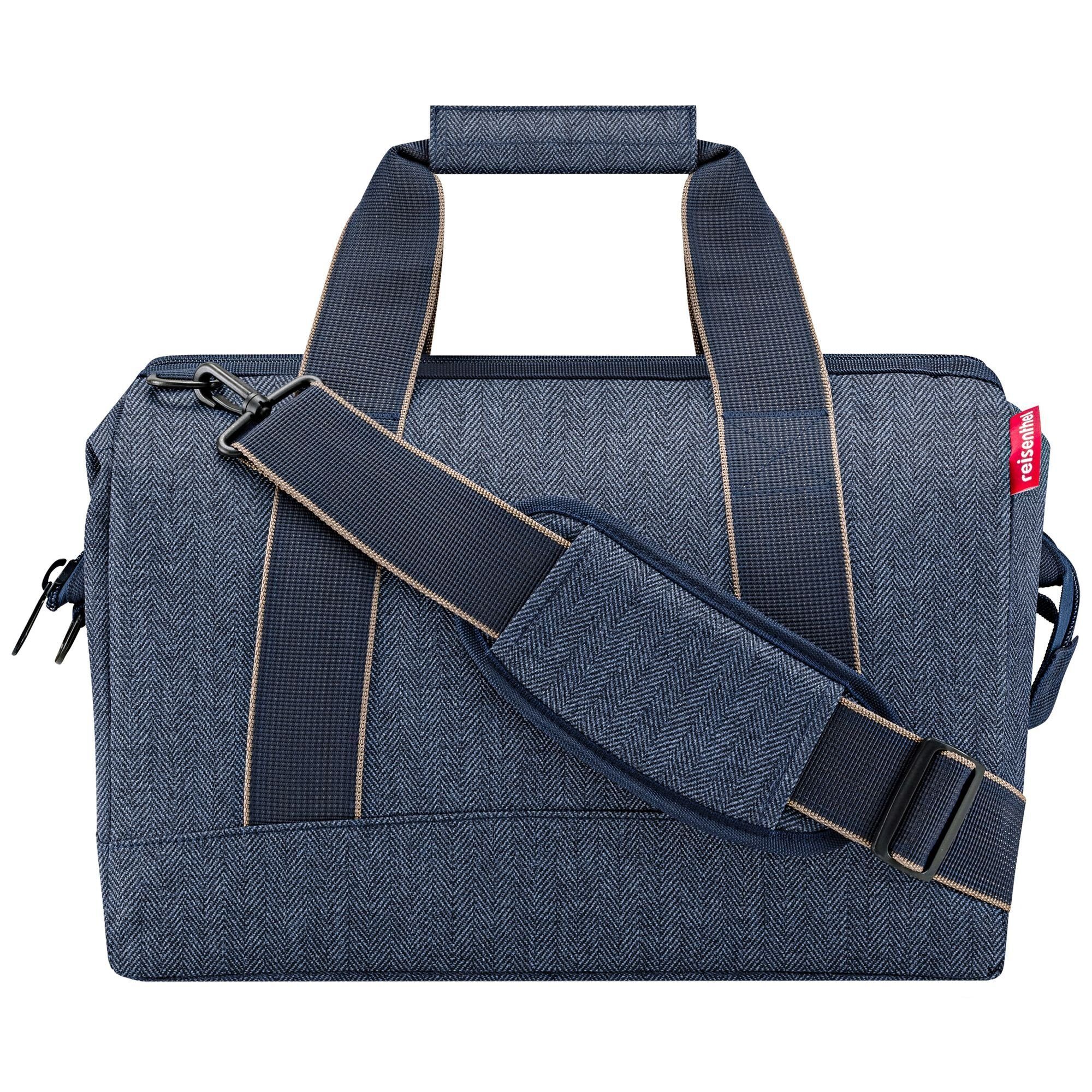 REISENTHEL® Weekender blue herringbone Travelling, Polyester dark