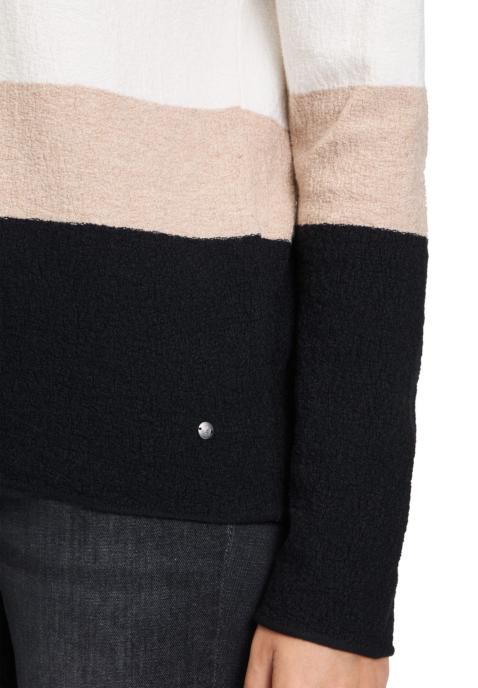 Betty&Co Strickpullover Damen mit Streifen (1-tlg) Struktur