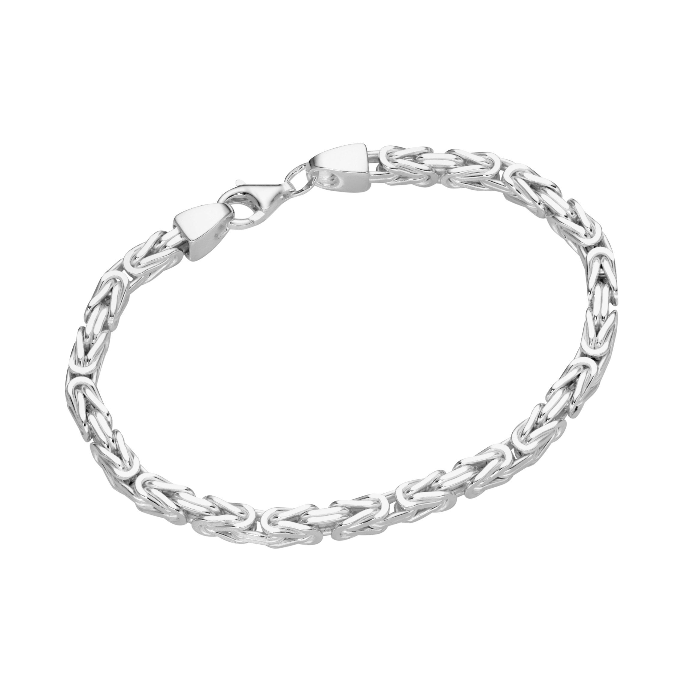 Armband Königskette massiv, Silber 925