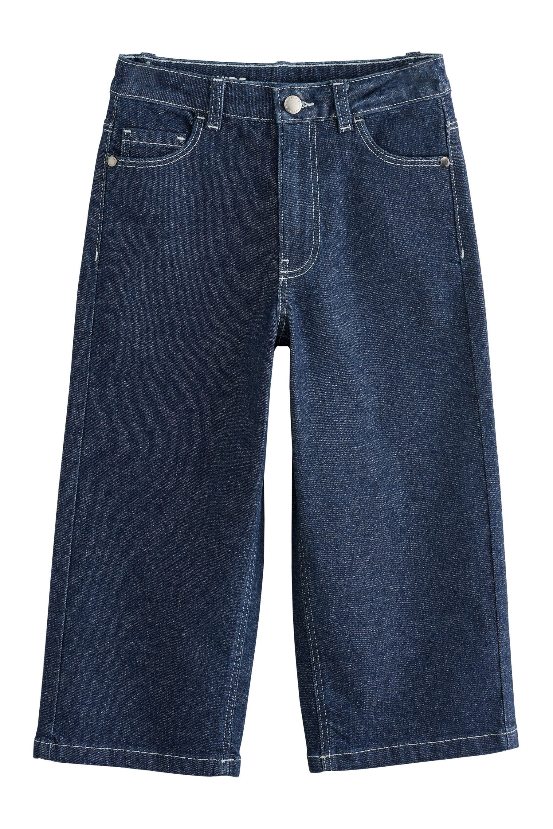 Next Weite Jeans Authentic Jeans 100 % Baumwolle – Super Wide Fit (1-tlg)