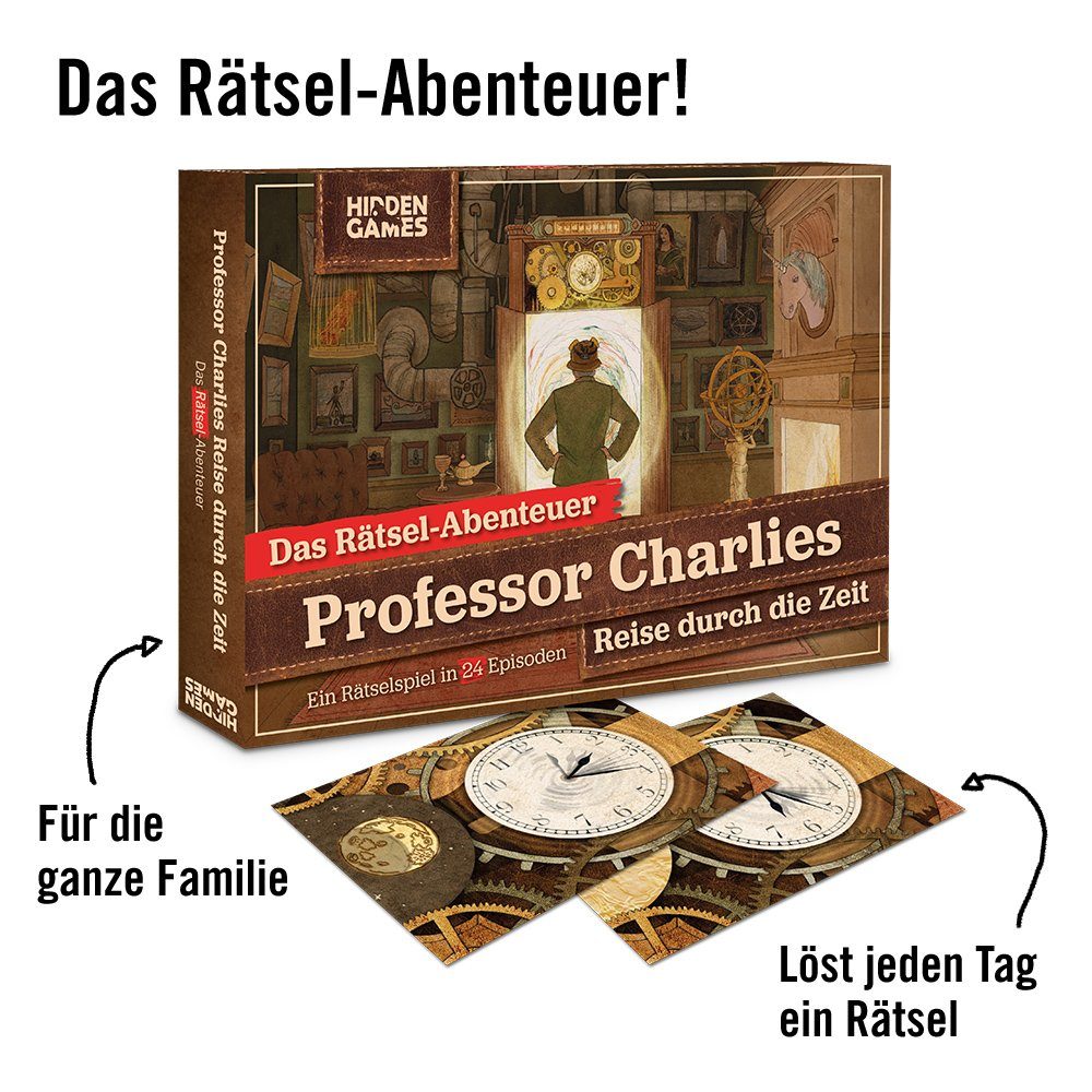 Adventskalender Reise Hidden in Charlies Games durch die Adventskalender Professor Germany Zeit, - Made