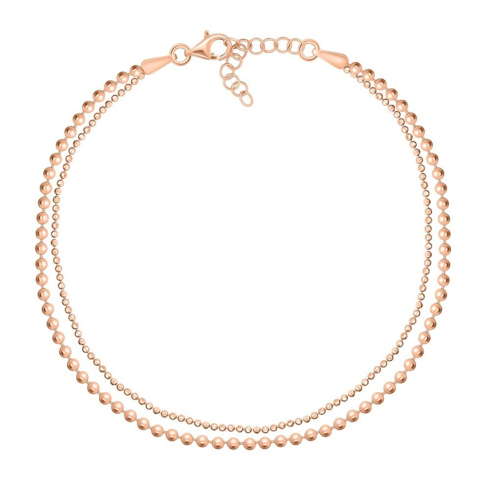 Brilio Silver Armband Doppelkugel-Bronze-Armband BRC118R