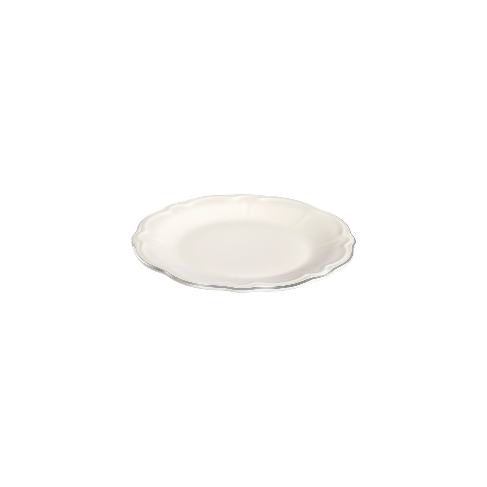 Hermia Concept Geschirr-Set Platin Yaldiz (24-tlg), 6 Personen, Porzellan, 24-teiliges Set