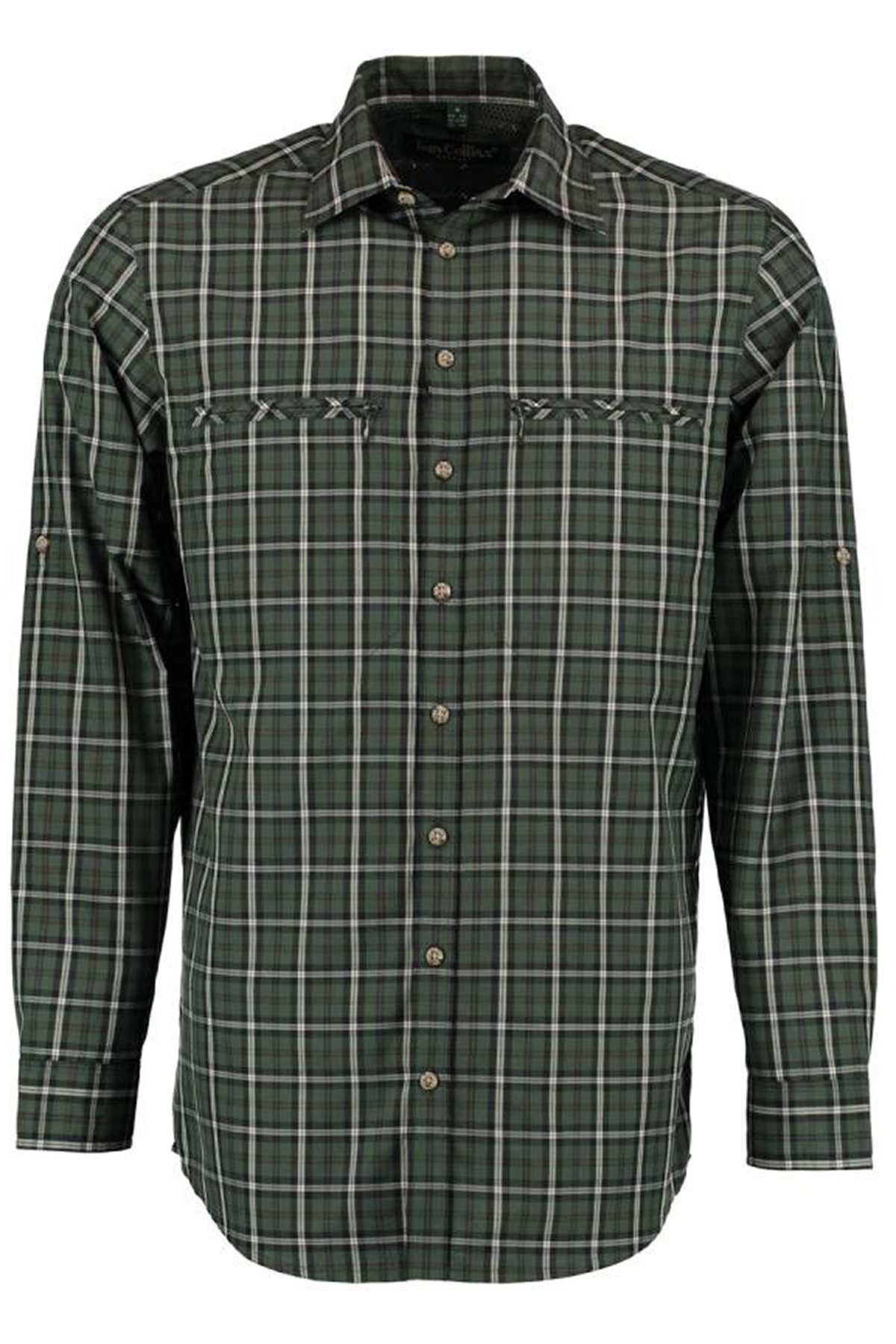 German Wear Outdoorhemd OJ16 Outdoorhemd Regular Fit Haifischkragen Krempelarm – Bild 2 von 5