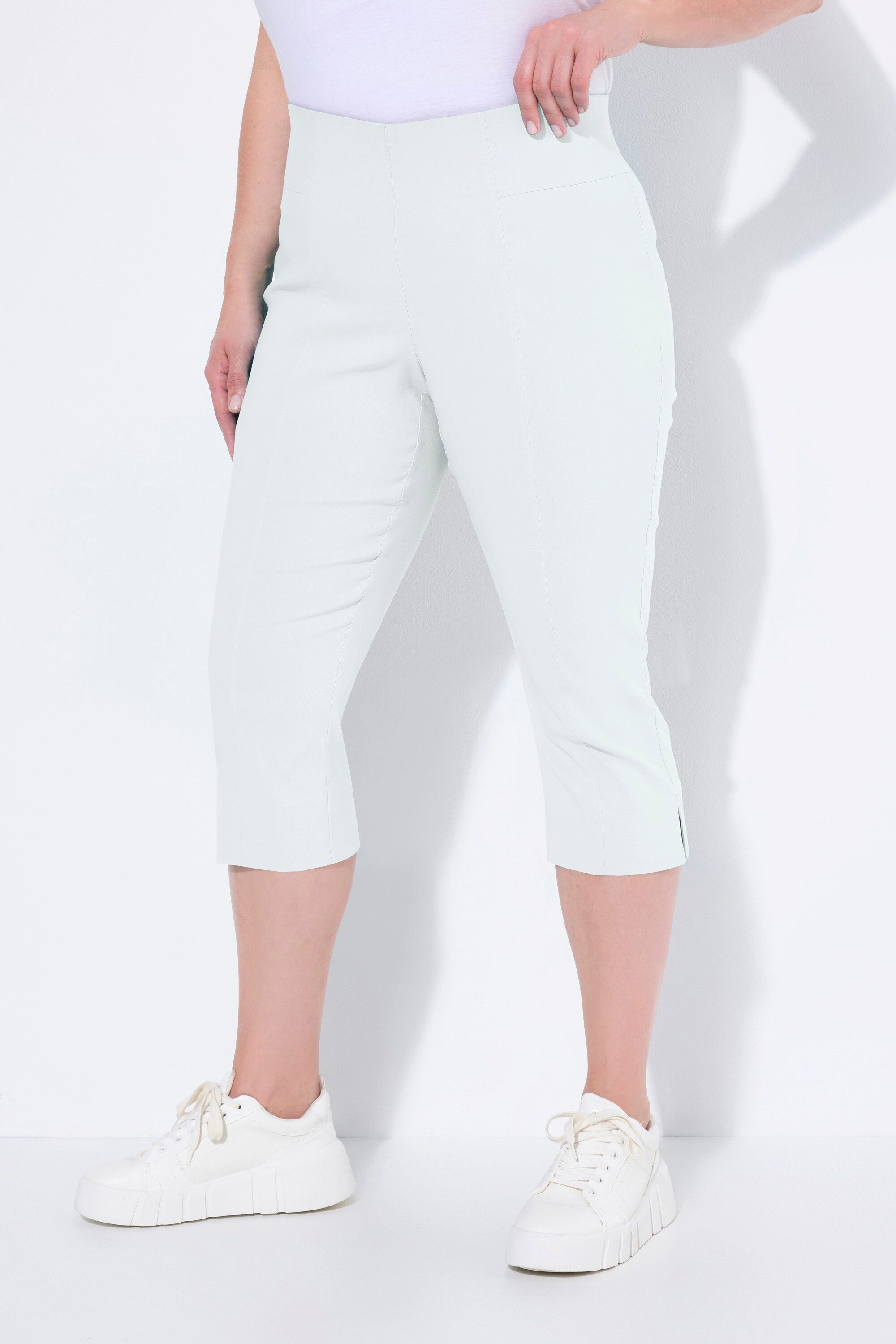 Ulla Popken Funktionshose Bengalin-Capri hochelastisch knitterarm günstig online kaufen