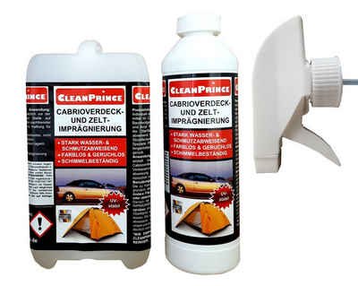 CleanPrince Cabrioverdeck & Zelt-Imprägnierung transparent Imprägnierspray