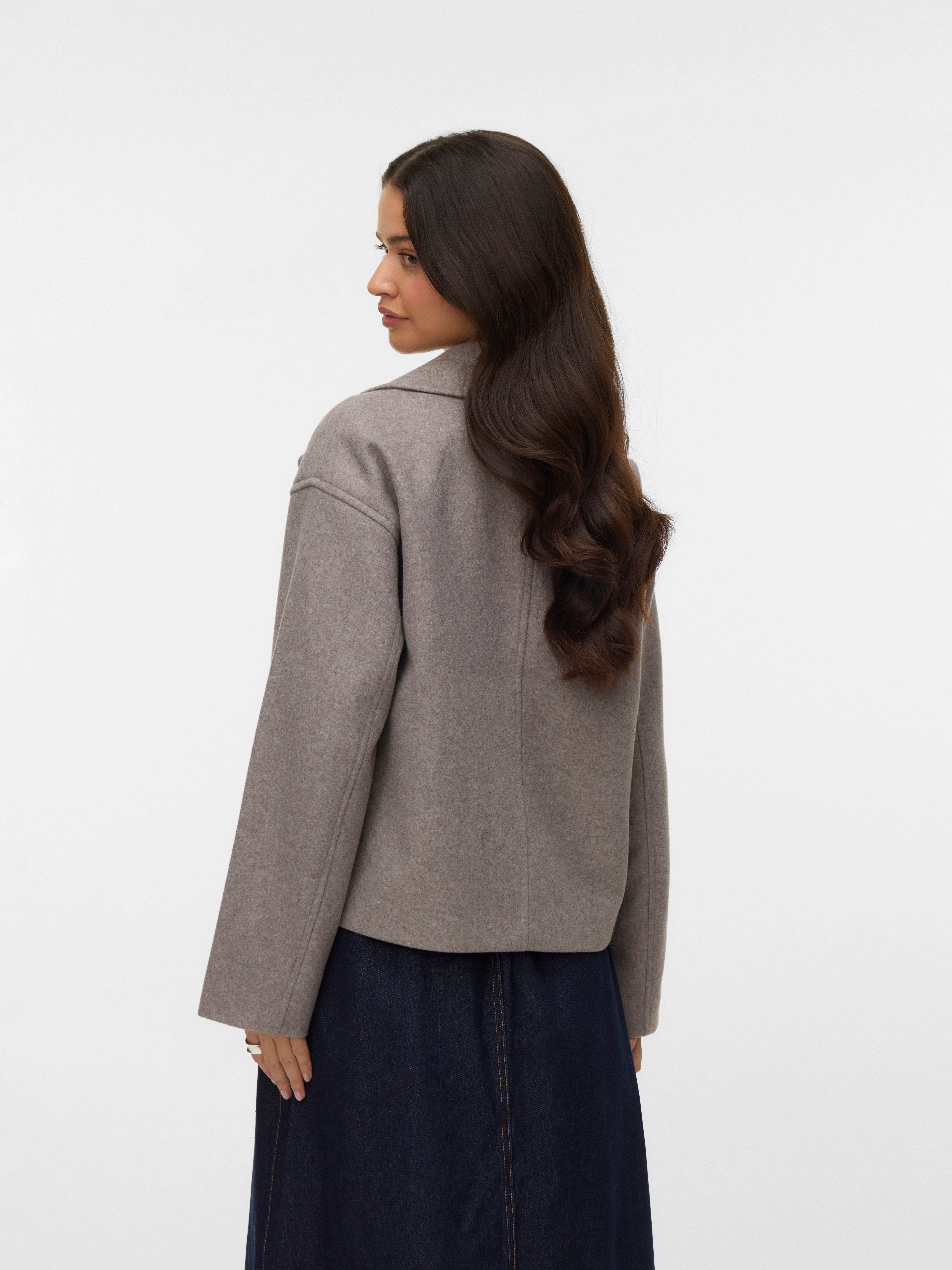 Vero Moda Cabanjacke VMVINCELINE SHORT JACKET NOOS mit Knopfleiste günstig online kaufen