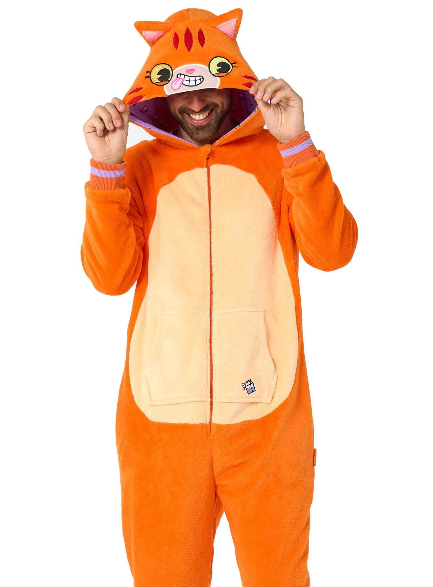 Opposuits Kostüm Rote Katze Onesie, Der Overall beweist: jedes Tier eignet sich zum Kuscheln!