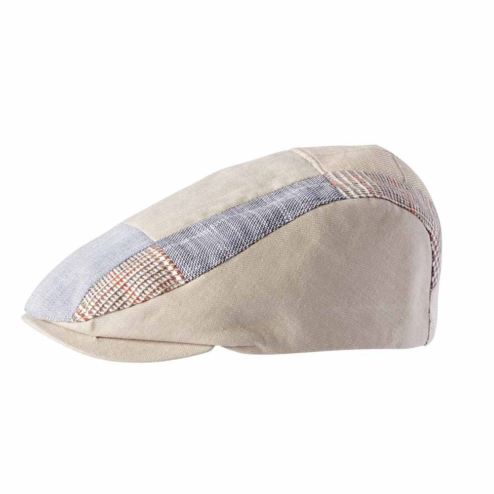 Gustav Müller Schiebermütze mit ausgefallenem Patchwork-Design