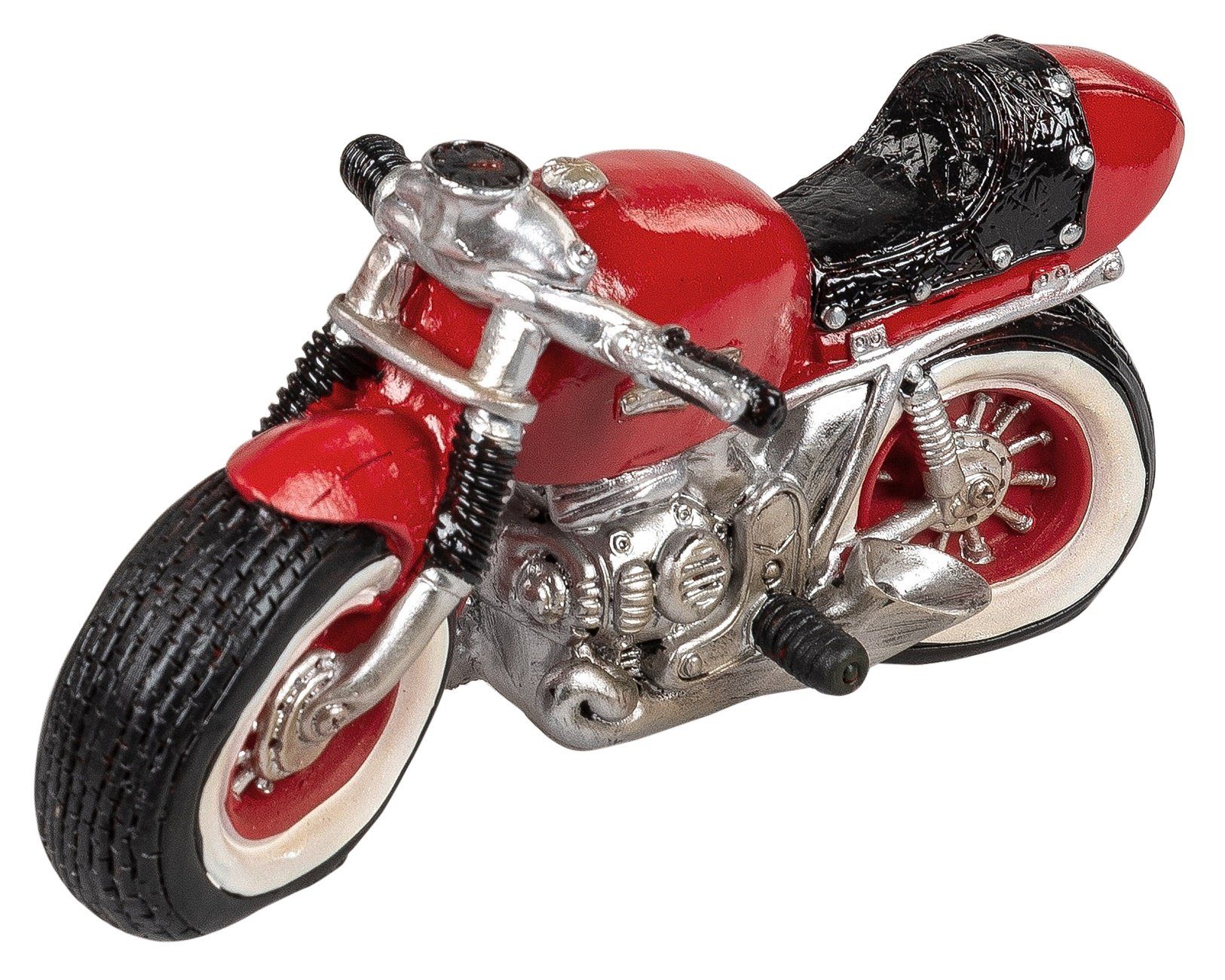 dekojohnson Dekofigur Rocker-Deko Biker-Deko Chopper Motorrad 20x11cm