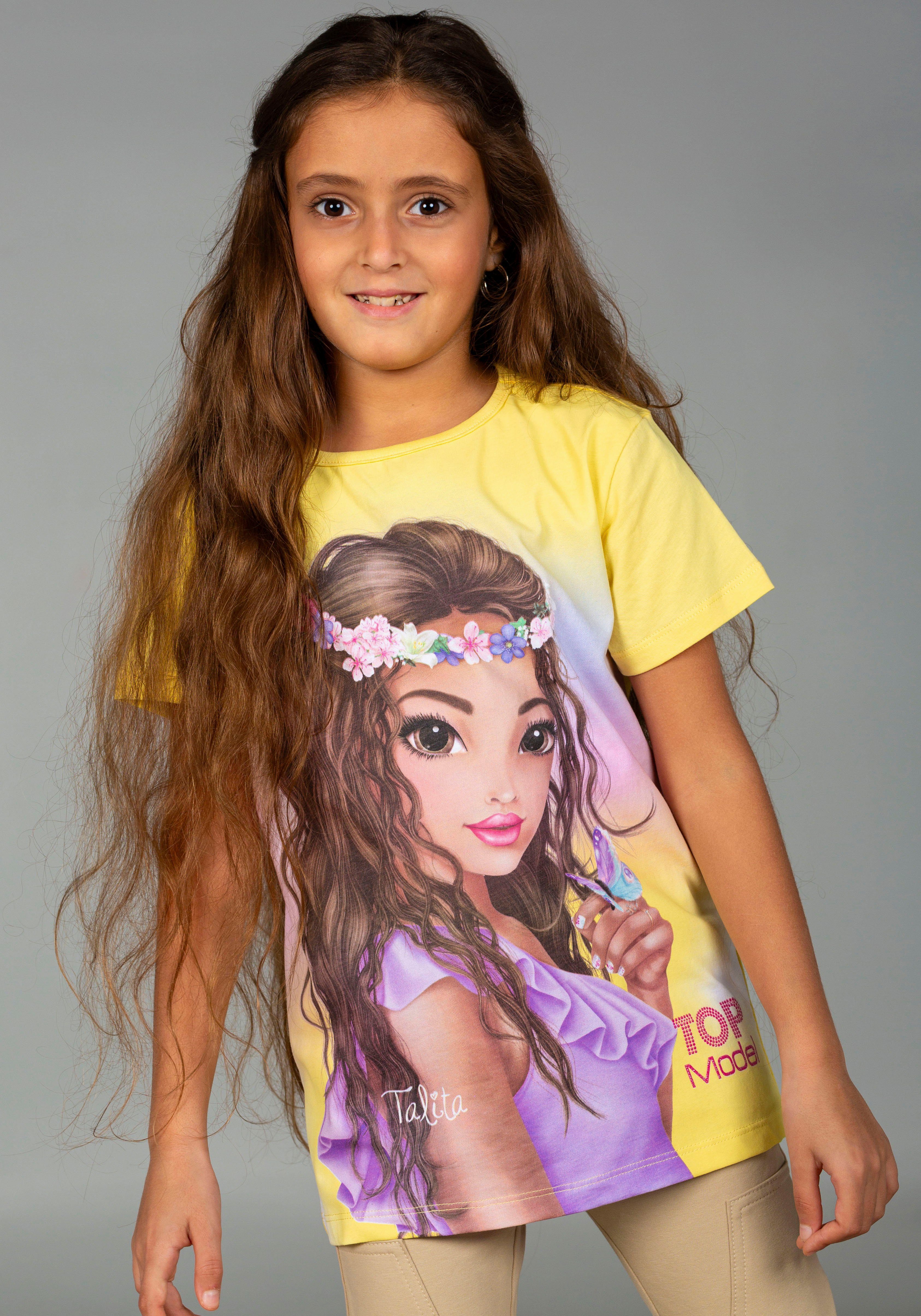 TOPModel Kurzarmshirt TOPModel mit tollem TOP Model Frontmotiv