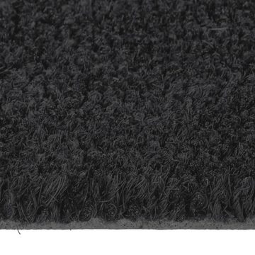 Fußmatte Fußmatte Schwarz 60x90 cm Kokosfaser Getuftet, vidaXL, Rechteckig