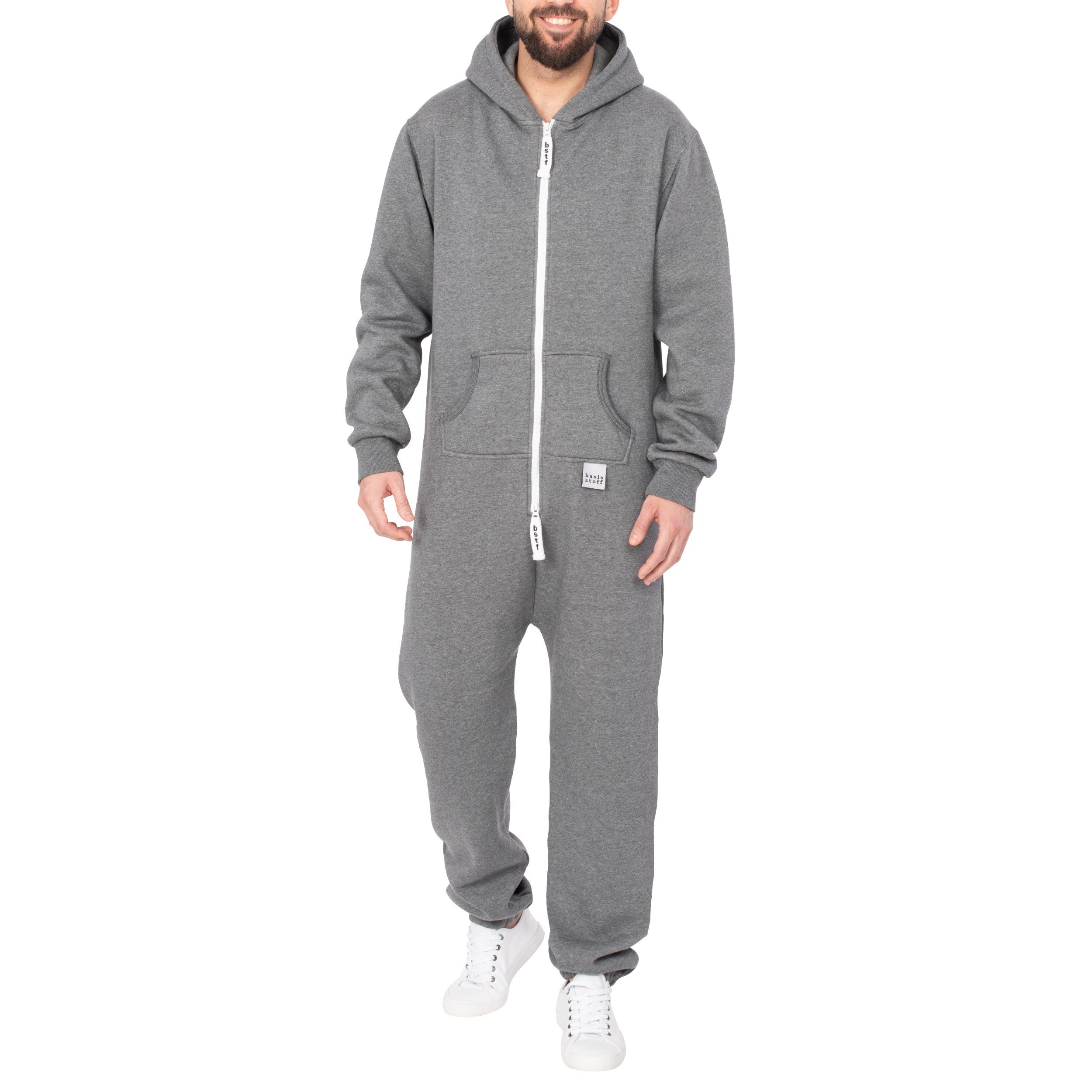 Basisstoff Jumpsuit Basisstoff Sheesh Herren Jumpsuit Overall Onesie Einteiler