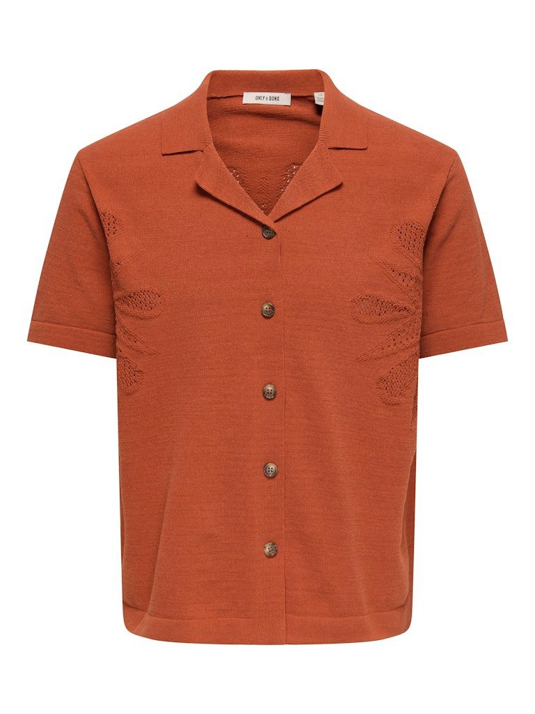ONLY & SONS Strickjacke ONSJAM LIFE REG SS SHIRT KNIT