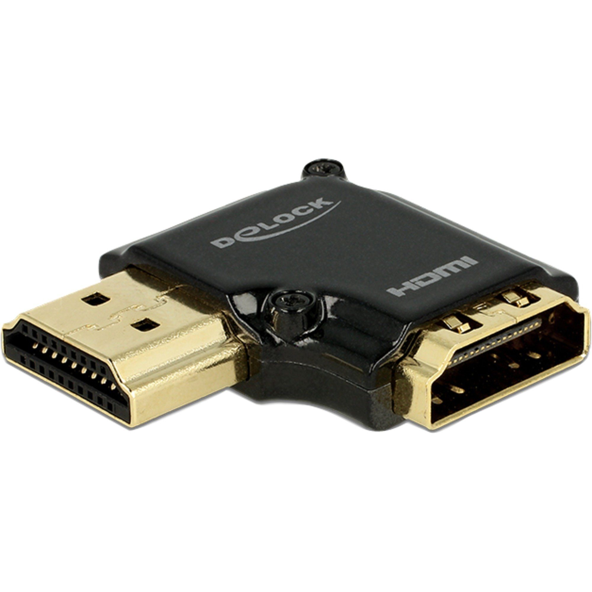 Delock DeLOCK HDMI-A Stecker > Video-Adapter & 4K, Audio- Kabel, Buchse HDMI-A