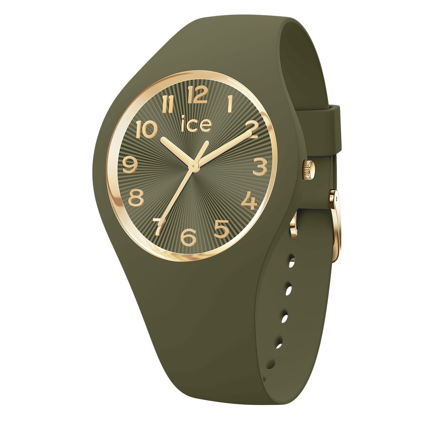 ice-watch Quarzuhr ICE champagne 025254, Armbanduhr, Damenuhr, Silikonarmband, analog