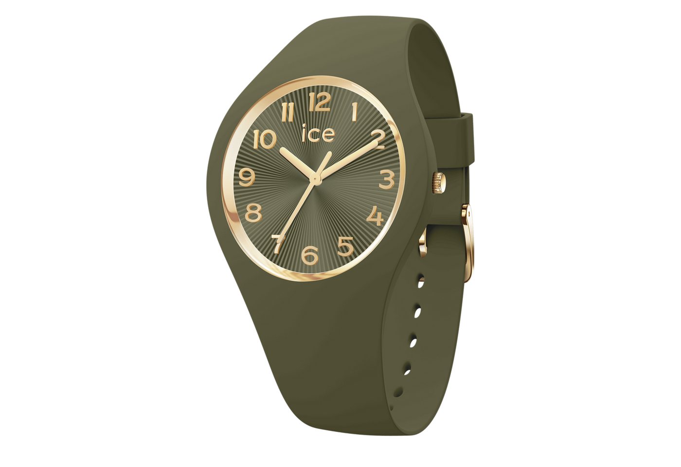 ice-watch Quarzuhr ICE champagne 025254, Armbanduhr, Damenuhr, Silikonarmband, analog