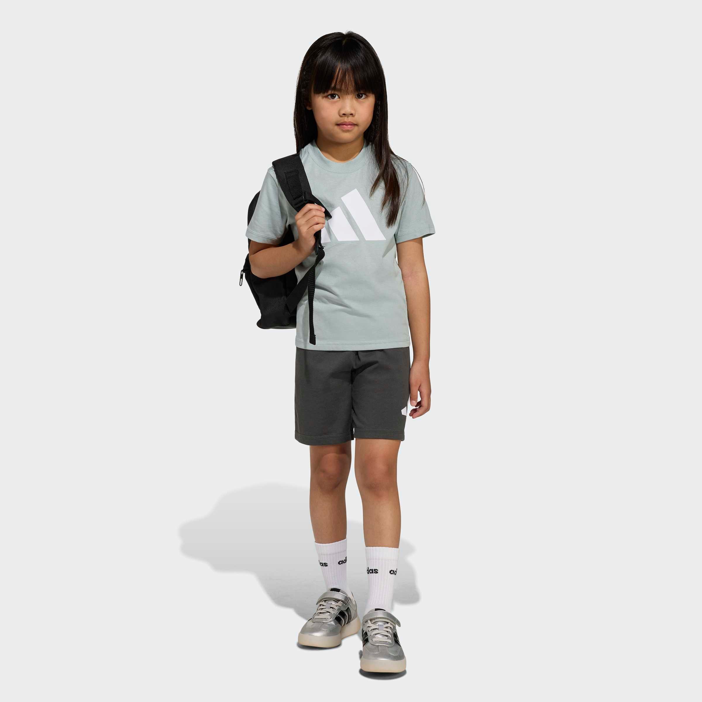 adidas Sportswear Trainingsanzug LK BL T-SET 160 (2-tlg), für Kinder, zweiteilig, aus Baumwolle