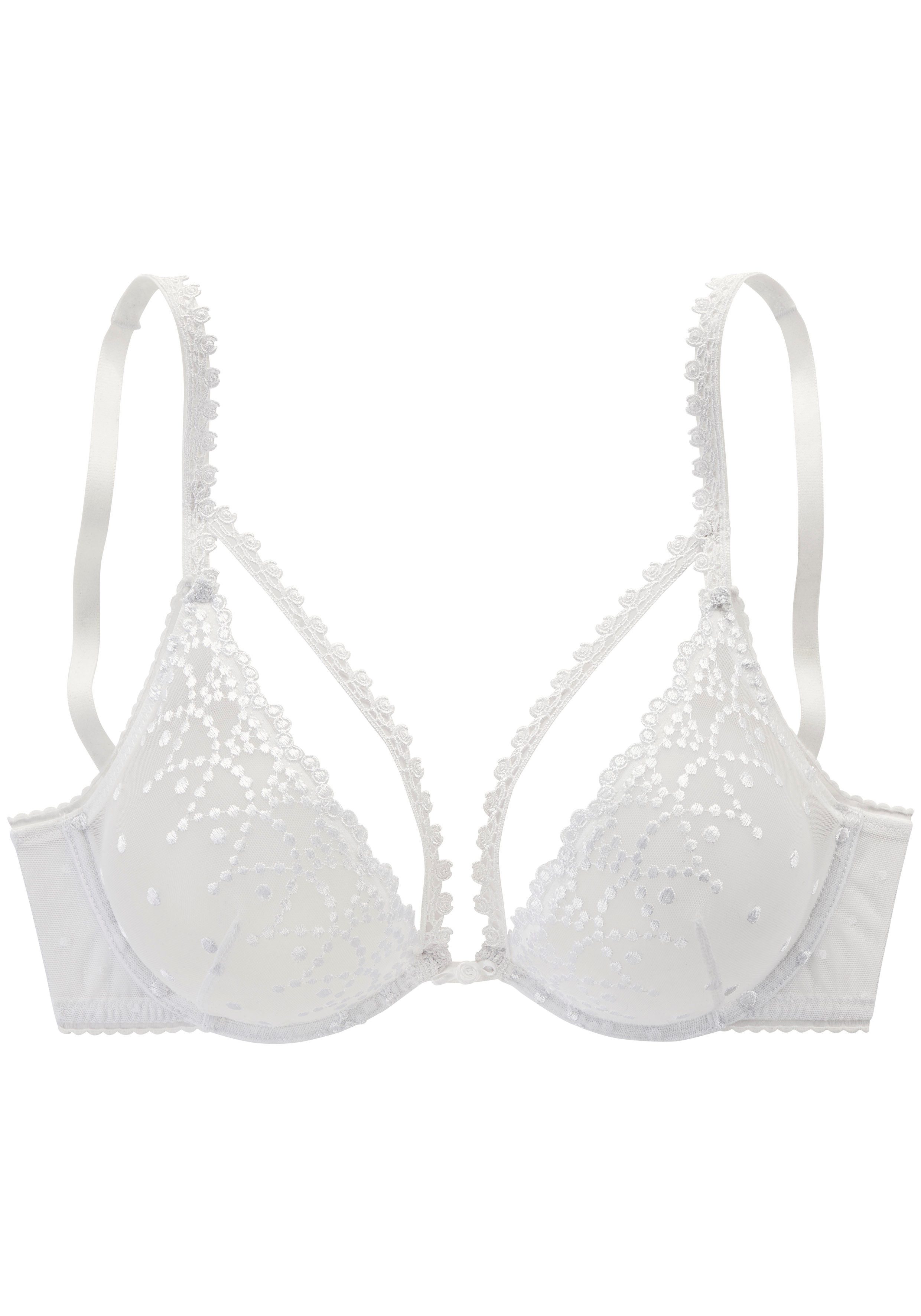 LASCANA Bügel-BH Fabia aus Stickereispitze in dezent transparenter Optik, sexy Dessous