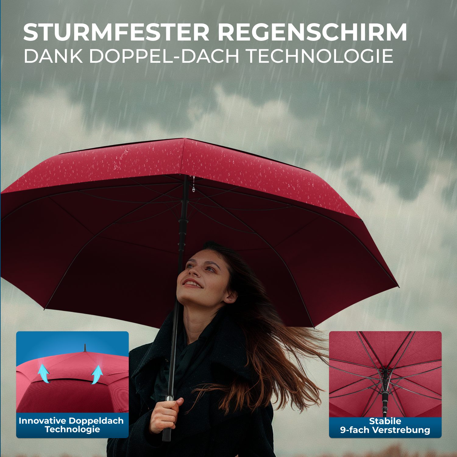 Styngard Golfregenschirm BELFAST, XXL Regenschirm Groß günstig online kaufen