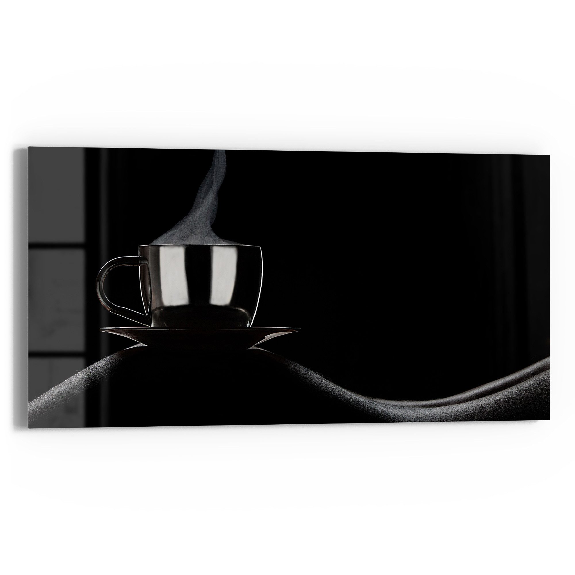 DEQORI Glasbild 'Sinnliche Kaffeepause', 'Sinnliche Kaffeepause', günstig online kaufen