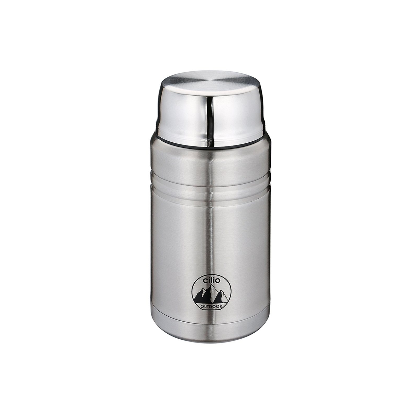 Cilio Thermobehälter Food Container MONTE 750 ml, Edelstahl, (2-tlg) Silber