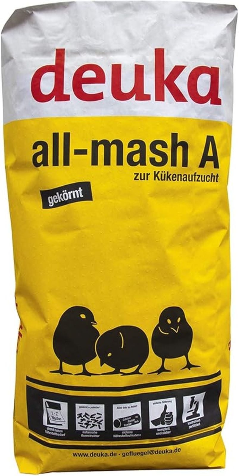Deuka All-Mash A gekörnt Kükenaufzucht gekörnt, Hauptfutter für: Küken