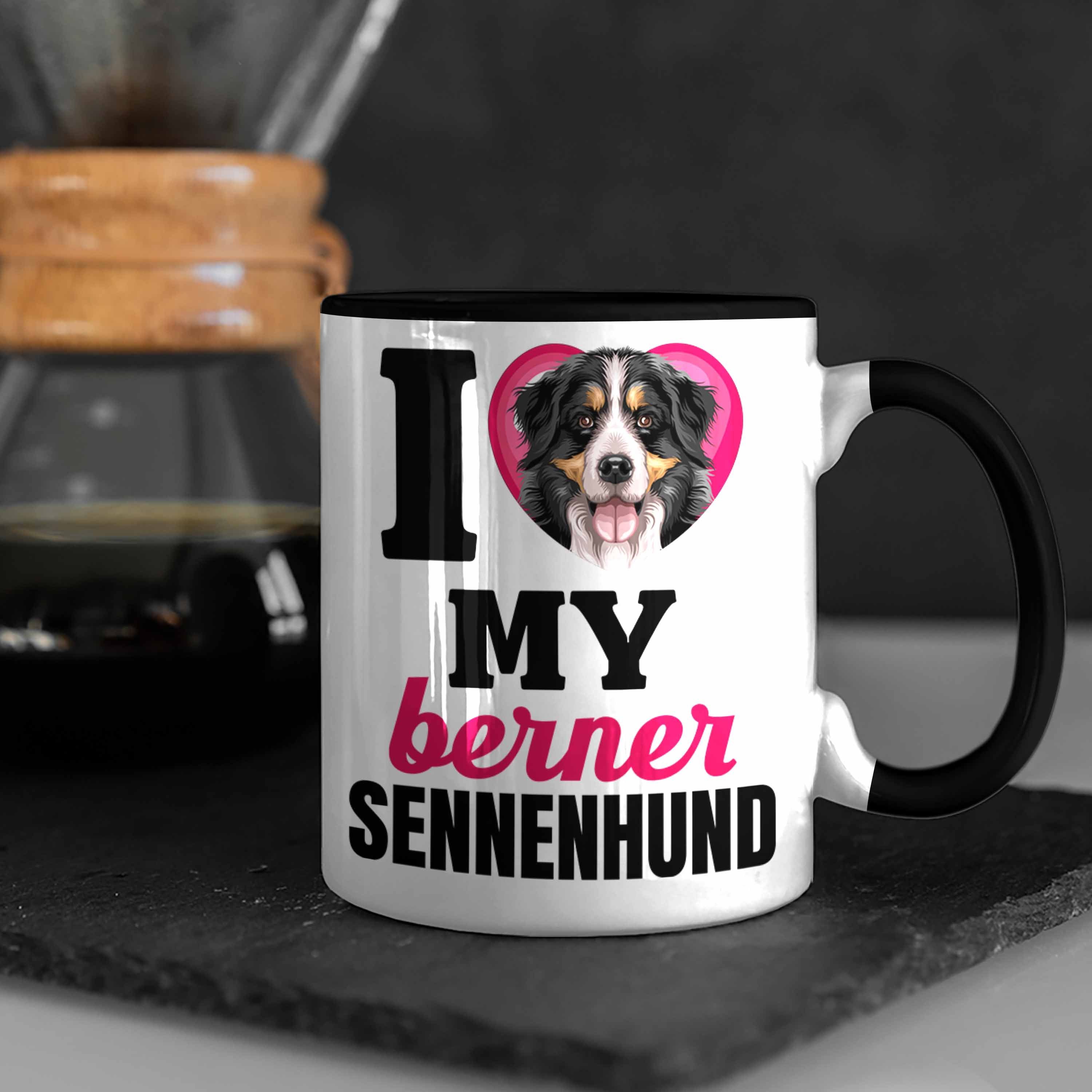 Geschenk Lustiger Geschenkidee Schwarz Sennen Berner Trendation Tasse Tasse Besitzerin Spruch I