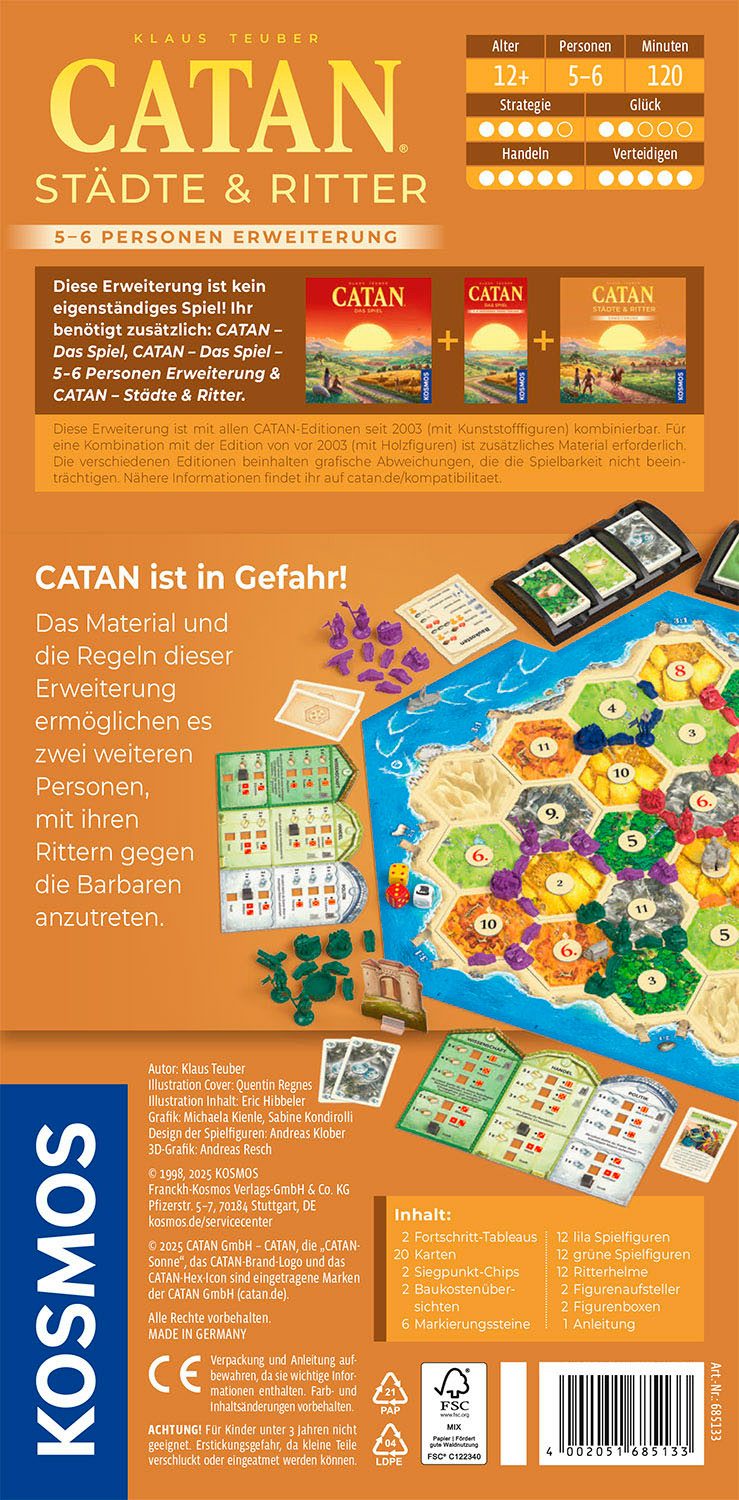 Kosmos Spiel CATAN Städte & Ritter, Strategiespiel, Made in Germany
